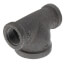 1/2" x 1/2" x 1" Black Reducing Tee