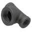 1/2" x 1/2" x 1" Black Reducing Tee