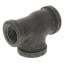 3/4" x 1/2" x 3/4" Black Reducing Tee