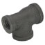 3/4" x 1/2" x 3/4" Black Reducing Tee