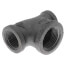 3/4" x 1/2" x 1" Black Reducing Tee