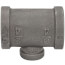 3/4" x 3/4" x 1/4" Black Reducing Tee