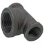 3/4" x 3/4" x 1-1/4" Black Reducing Tee