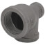 1-1/4" x 1/2" x 1" Black Reducing Tee