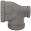 1-1/4" x 1/2" x 1" Black Reducing Tee