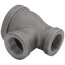 1-1/4" x 3/4" x 3/4" Black Reducing Tee