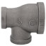 1-1/4" x 3/4" x 3/4" Black Reducing Tee