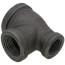 1-1/4" x 3/4" x 1" Black Reducing Tee
