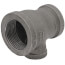 1-1/4" x 1" x 1/2" Black Reducing Tee