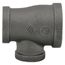 1-1/4" x 1" x 3/4" Black Reducing Tee