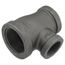 1-1/4" x 1" x 3/4" Black Reducing Tee