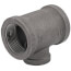 1-1/4" x 1-1/4" x 3/4" Black Reducing Tee