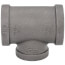 1-1/4" x 1-1/4" x 1" Black Reducing Tee