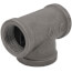 1-1/4" x 1-1/4" x 1-1/2" Black Reducing Tee