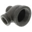 1-1/2" x 1/2" x 3/4" Black Reducing Tee