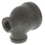 1-1/2" x 1/2" x 3/4" Black Reducing Tee