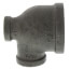 1-1/2" x 1/2" x 3/4" Black Reducing Tee