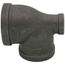 1-1/2" x 1/2" x 1-1/4" Black Reducing Tee