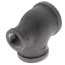 1-1/2" x 3/4" x 1-1/4" Black Reducing Tee
