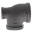 1-1/2" x 3/4" x 1-1/4" Black Reducing Tee