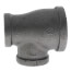 1-1/2" x 1" x 1" Black Reducing Tee