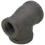 1-1/2" x 1" x 1-1/2" Black Reducing Tee