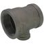 1-1/2" x 1-1/4" x 1/2" Black Reducing Tee