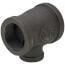 1-1/2" x 1-1/4" x 3/4" Black Reducing Tee