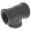 1-1/2" x 1-1/4" x 1-1/4" Black Reducing Tee