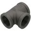 1-1/2" x 1-1/4" x 1-1/4" Black Reducing Tee