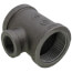 1-1/2" x 1-1/2" x 3/4" Black Reducing Tee