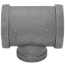 1-1/2" x 1-1/2" x 1" Black Reducing Tee