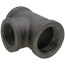 1-1/2" x 1-1/2" x 1-1/4" Black Reducing Tee