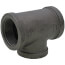 1-1/2" x 1-1/2" x 1-1/4" Black Reducing Tee