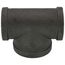 1-1/2" x 1-1/2" x 2" Black Reducing Tee