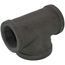 1-1/2" x 1-1/2" x 2" Black Reducing Tee