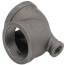 2" x 1/2" x 2" Black Reducing Tee