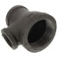 2" x 1-1/4" x 1" Black Reducing Tee
