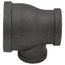 2" x 1-1/4" x 1" Black Reducing Tee