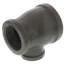 2" x 1-1/2" x 1" Black Reducing Tee