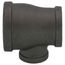 2" x 1-1/2" x 1" Black Reducing Tee