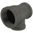 2" x 1-1/2" x 1-1/4" Black Reducing Tee