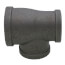 2" x 1-1/2" x 1-1/2" Black Reducing Tee