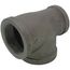 2" x 1-1/2" x 2" Black Reducing Tee