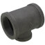 2" x 2" x 1-1/4" Black Reducing Tee