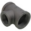 2" x 2" x 1-1/2" Black Reducing Tee