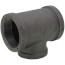 2" x 2" x 1-1/2" Black Reducing Tee
