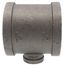 2-1/2" x 2-1/2" x 3/4" Black Reducing Tee