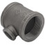 2-1/2" x 2-1/2" x 1" Black Reducing Tee