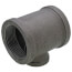 2-1/2" x 2-1/2" x 1-1/4" Black Reducing Tee